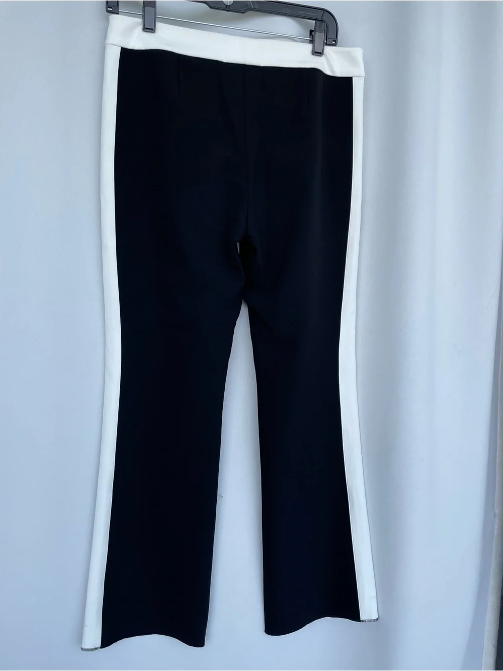 Lafayette 148 New York Black Trousers with White Side Stripe